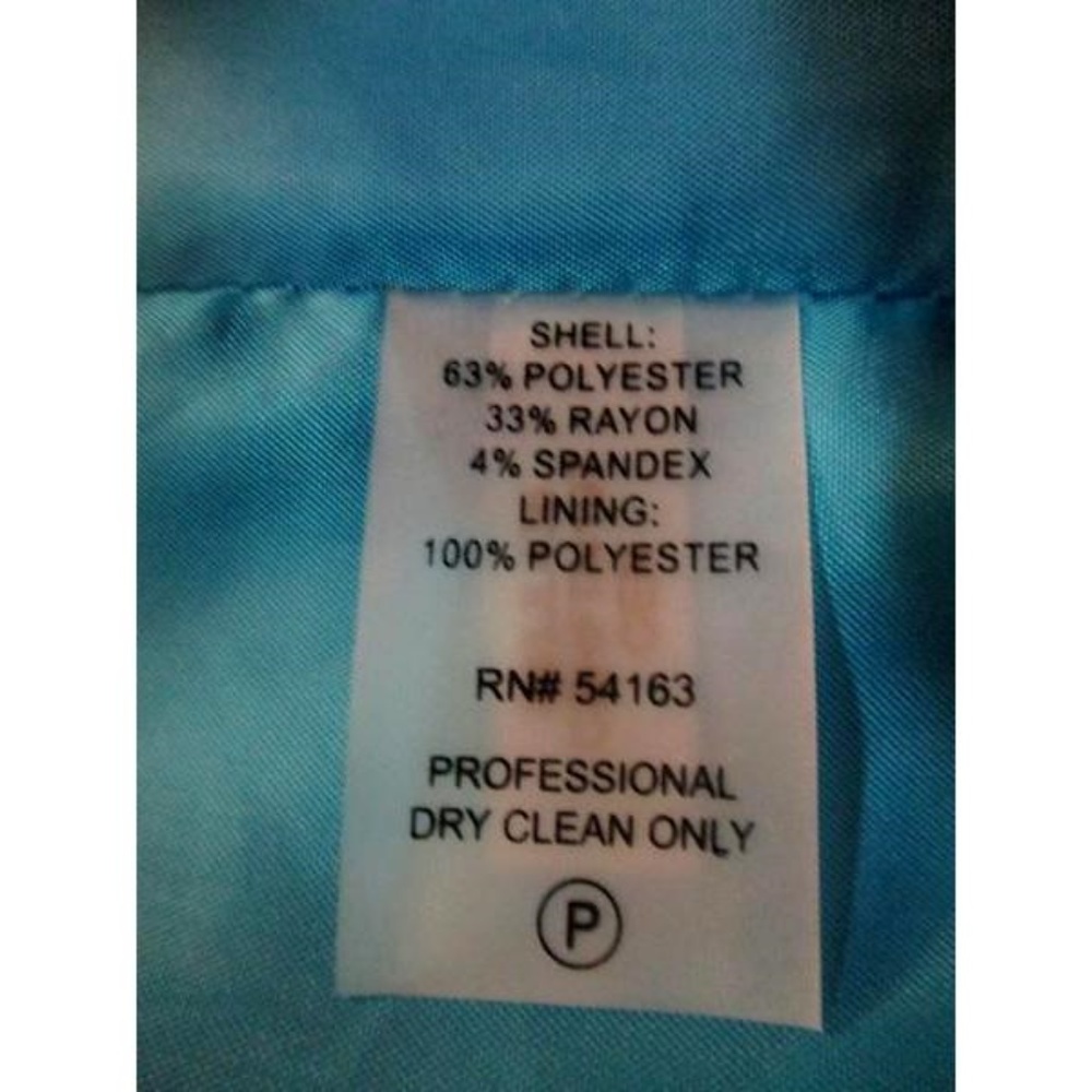 Calvin Klein Jacket Teal Size 4 (SKU 00023… - Picture 6 of 6